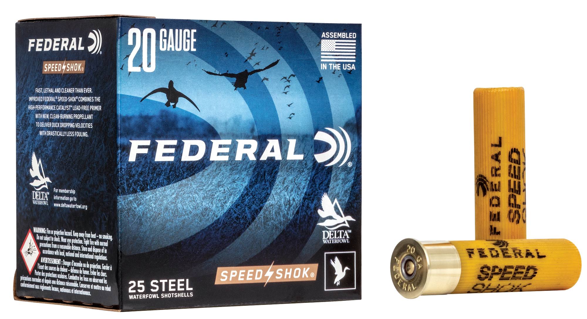 Federal Speed-Shok 20 Ga. 3" 7/8 Oz. #2 HV Steel Ammo product image