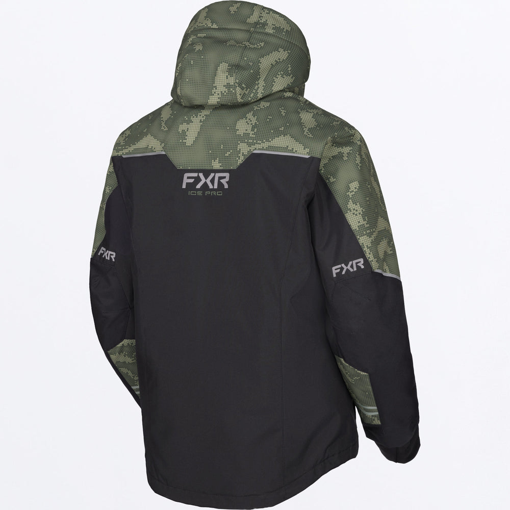 FXR Men's Excursion FX Jacket - Black/Moss Shift Cover - detail