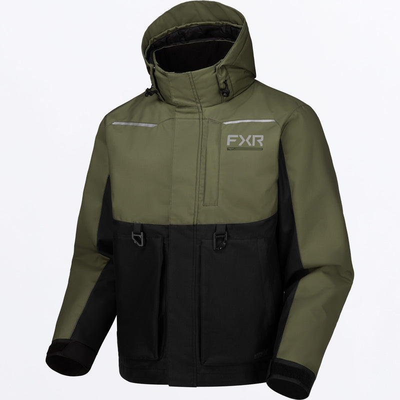 FXR Men's Evolution FX Jacket Black/Moss front