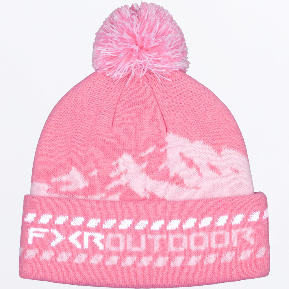 FXR Mountain Beanie Dusty Rose/White front