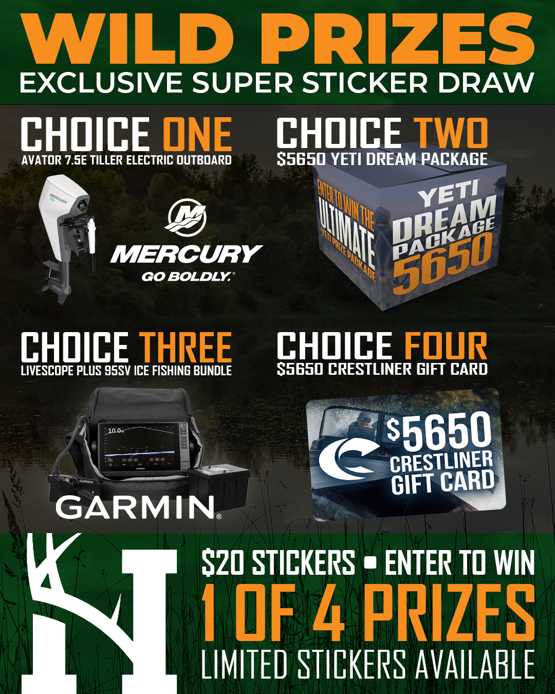 Stickers 1 to 250 - High Falls Wild Prizes Sticker Draw 1