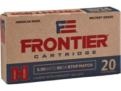 Hornady Frontier 5.56 NATO 68GR BOATTAIL HP MATCH AMMO 20 RD/BOX