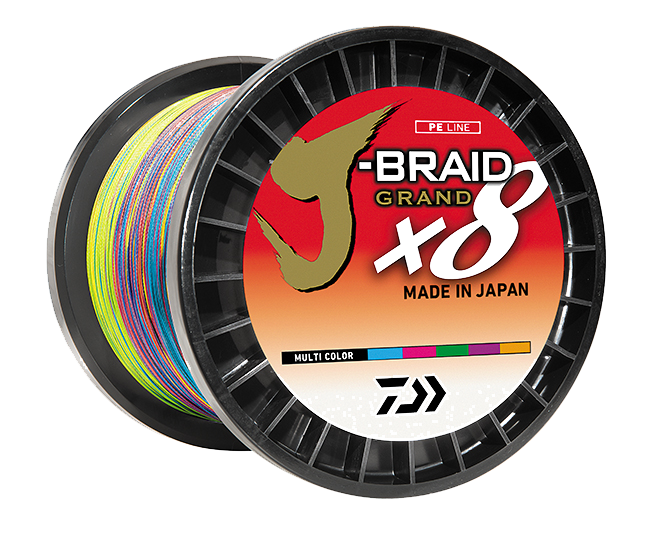 Daiwa J-Braid X8 Grand Braided Line Multi-Colour