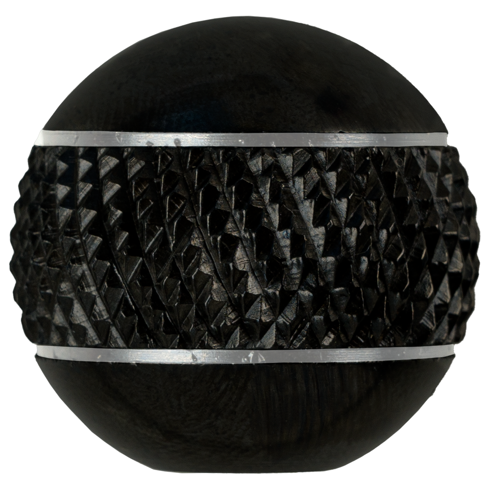 ANSCHÜTZ Checkered Steel Bolt Knob with Silver Lines - M8