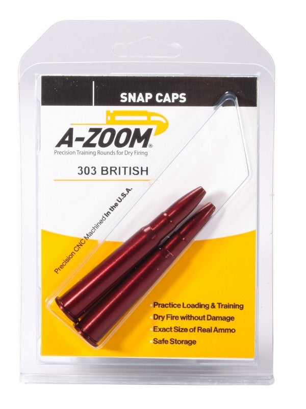 A-ZOOM 303 BRITISH SNAP CAPS 2/PKG