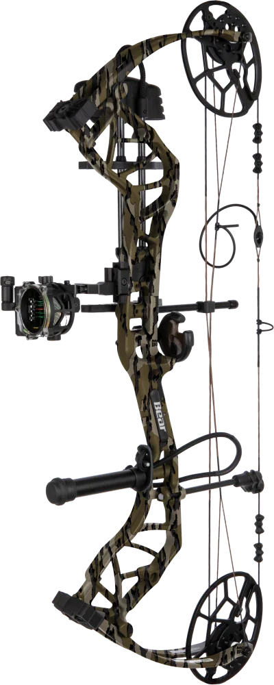 Bear Archery Legit Maxx Plus RTH Compound Bow - Mossy Oak Bottomland / Right Hand / 10-70