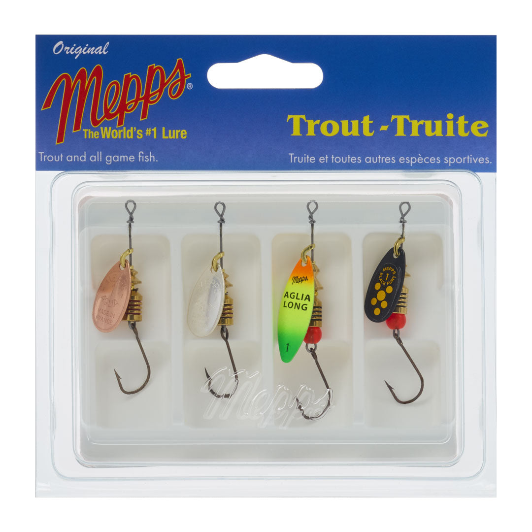 Mepps 4-Pack Trouter Kit Siwash