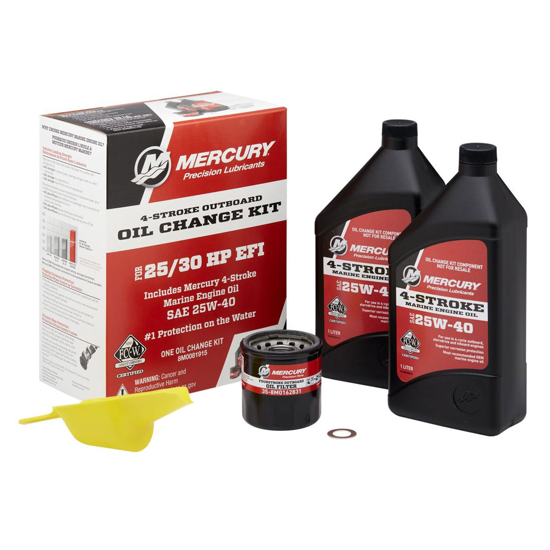 Mercury Marine Oil Change Kit 2530 HP EFI SAE 25W40
