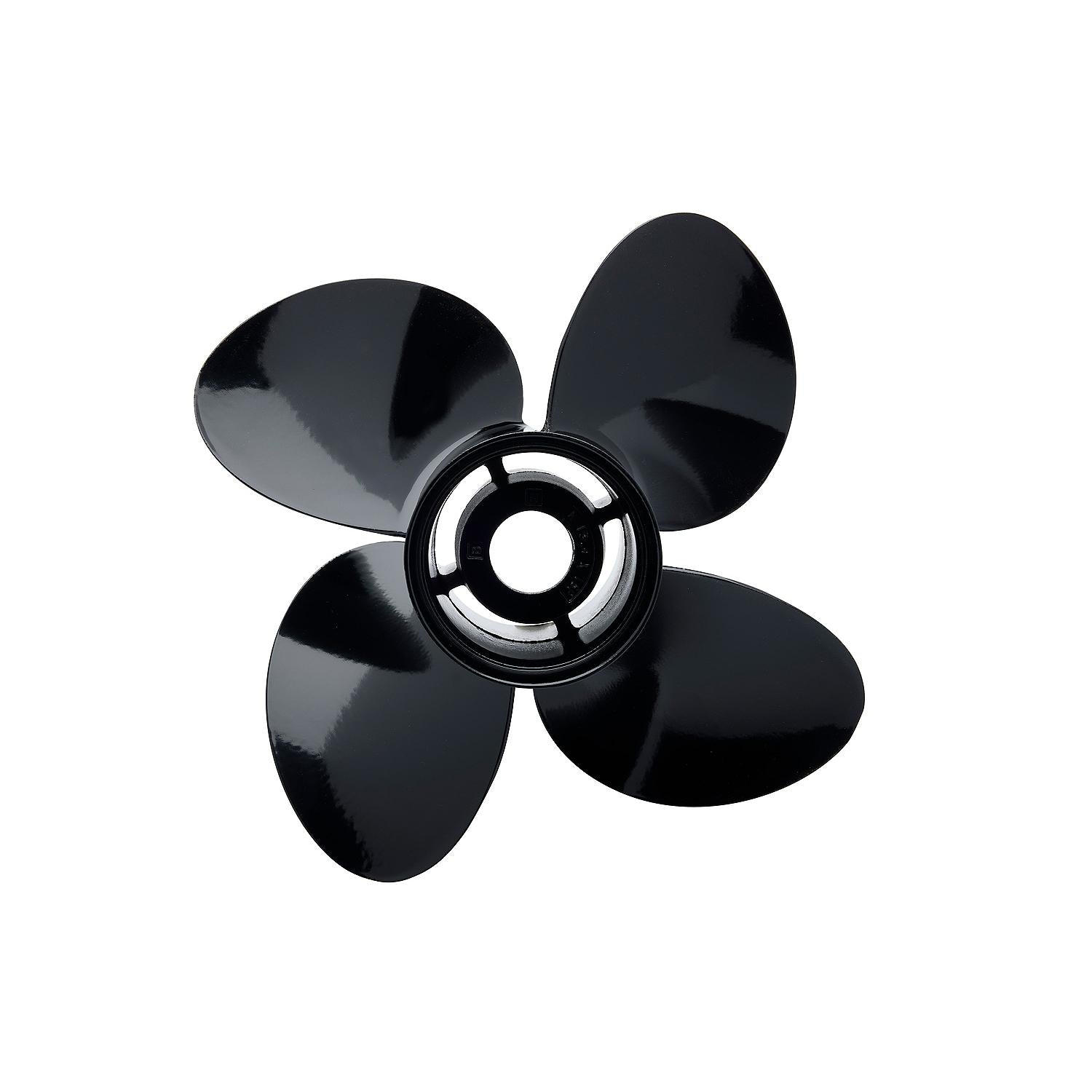 Quicksilver Nemesis 4-Blade Aluminum Propeller, 13.8" Diameter x 11" Pitch, Right Hand Rotation