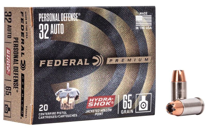 Federal Premium Personal Defense Hydra-Shok 32 Auto 65gr - 20 Rounds