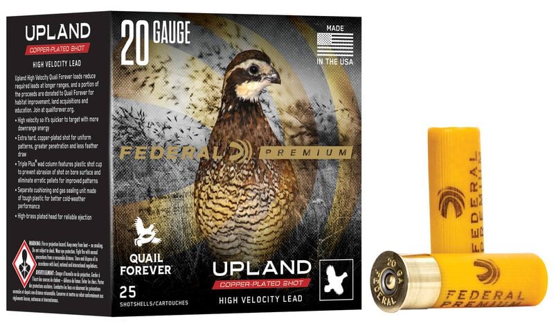 Federal Premium Upland - 20 Ga 2-3/4" - 1 oz - #7.5 Shot - 25 Rounds