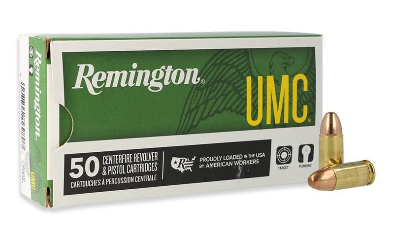 Remington Umc L9MM2 9MM Luger 124GR Metal Case Ammo – 23718