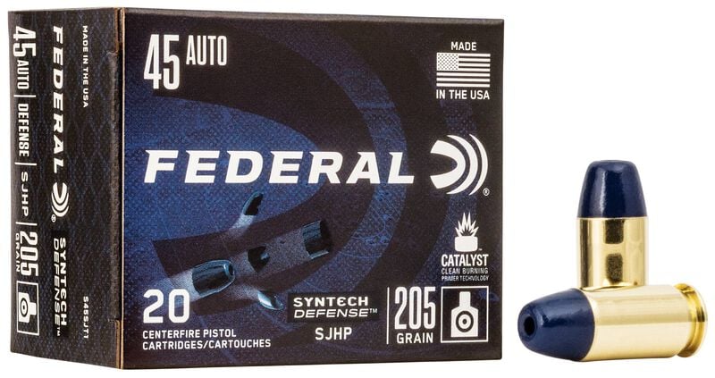 Federal Syntech Defense 45 Auto 205gr - 20 Rounds
