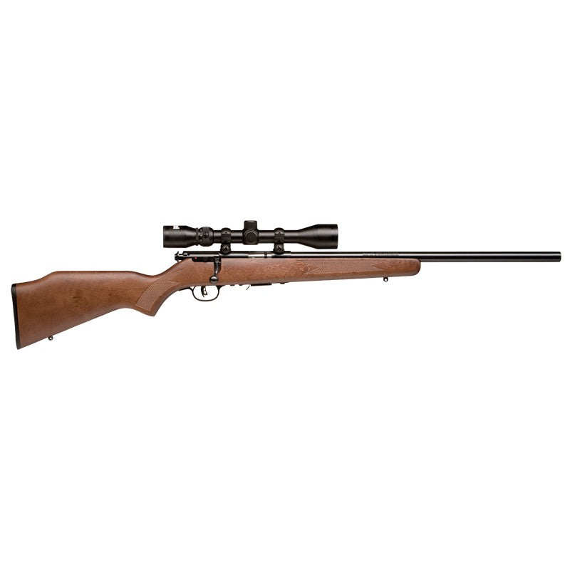 SAVAGE 93R17GVXP 17HMR PACKAGE BLUED HB/WOOD W/SCOPE