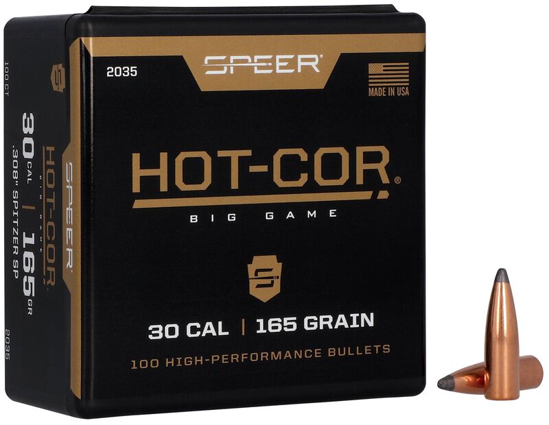 Speer Hot-Cor .308 165gr Bullets - 100 Count