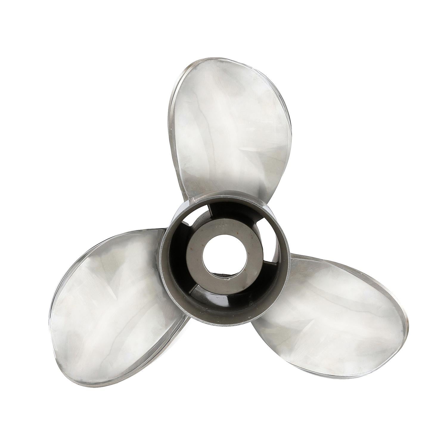 Quicksilver QS5118X Silverado 13" Diameter X 18" Pitch, 3-Blade Stainless Steel Propeller, Right Hand Rotation, 40 CT, 125hp
