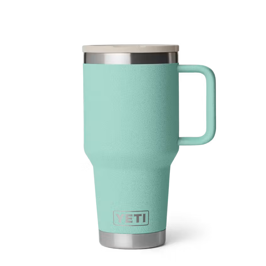 YETI Rambler 887 ml Travel Straw Mug with Colour-Matched Straw Lid Sea Stone