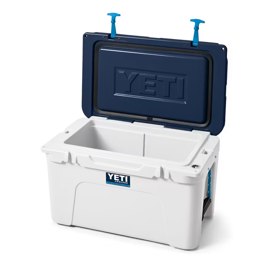 YETI Tundra 45 Hard Cooler White / Blue