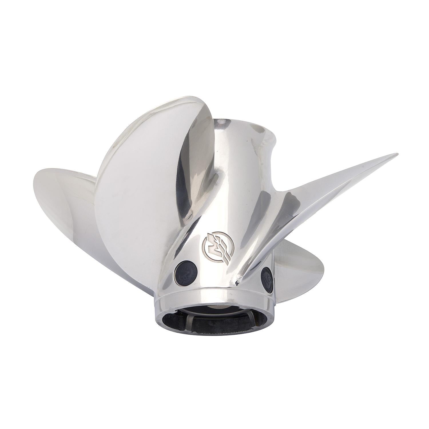 Mercury SpitFire x7 4-Blade Stainless Steel Propeller, 13.5" Diameter x 15" Pitch, Right Hand Rotation