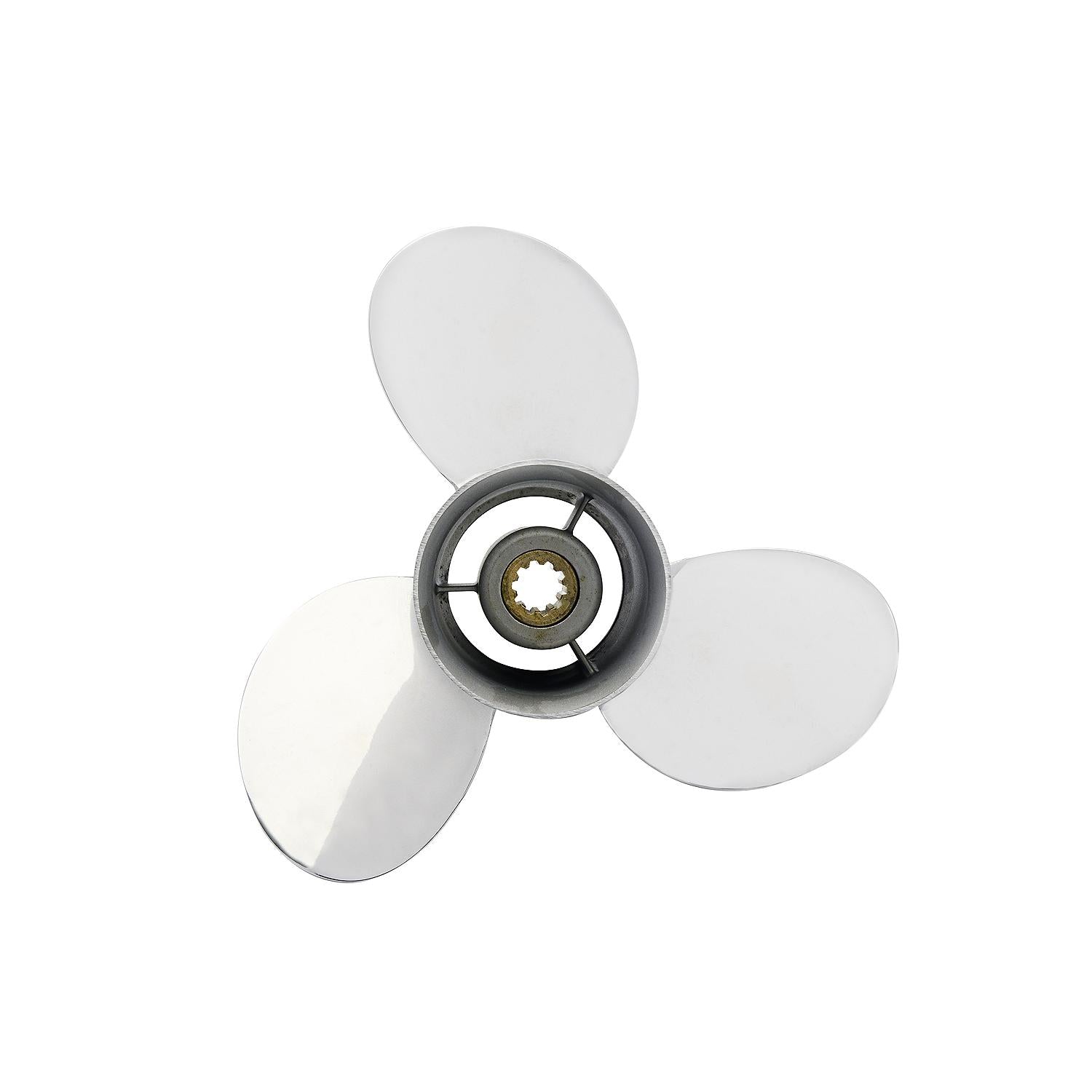 Mercury Vengeance 3-Blade Stainless Steel Propeller, 9.8” Diameter x 9.5” Pitch, Right Hand Rotation