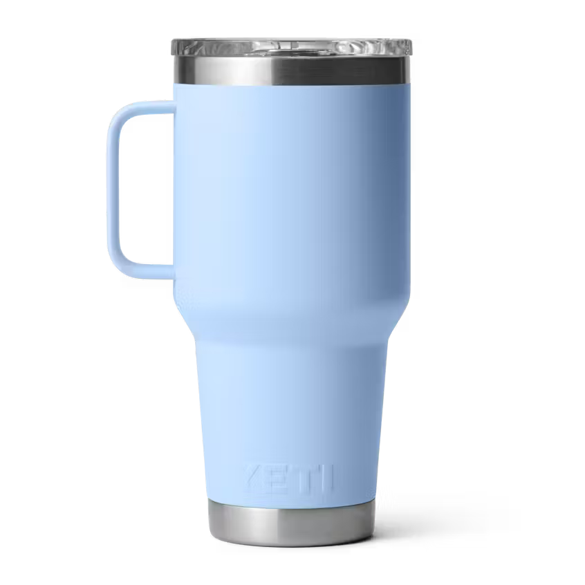 YETI Rambler 887 ML Travel Mug with Stronghold Lid Big Sky Blue