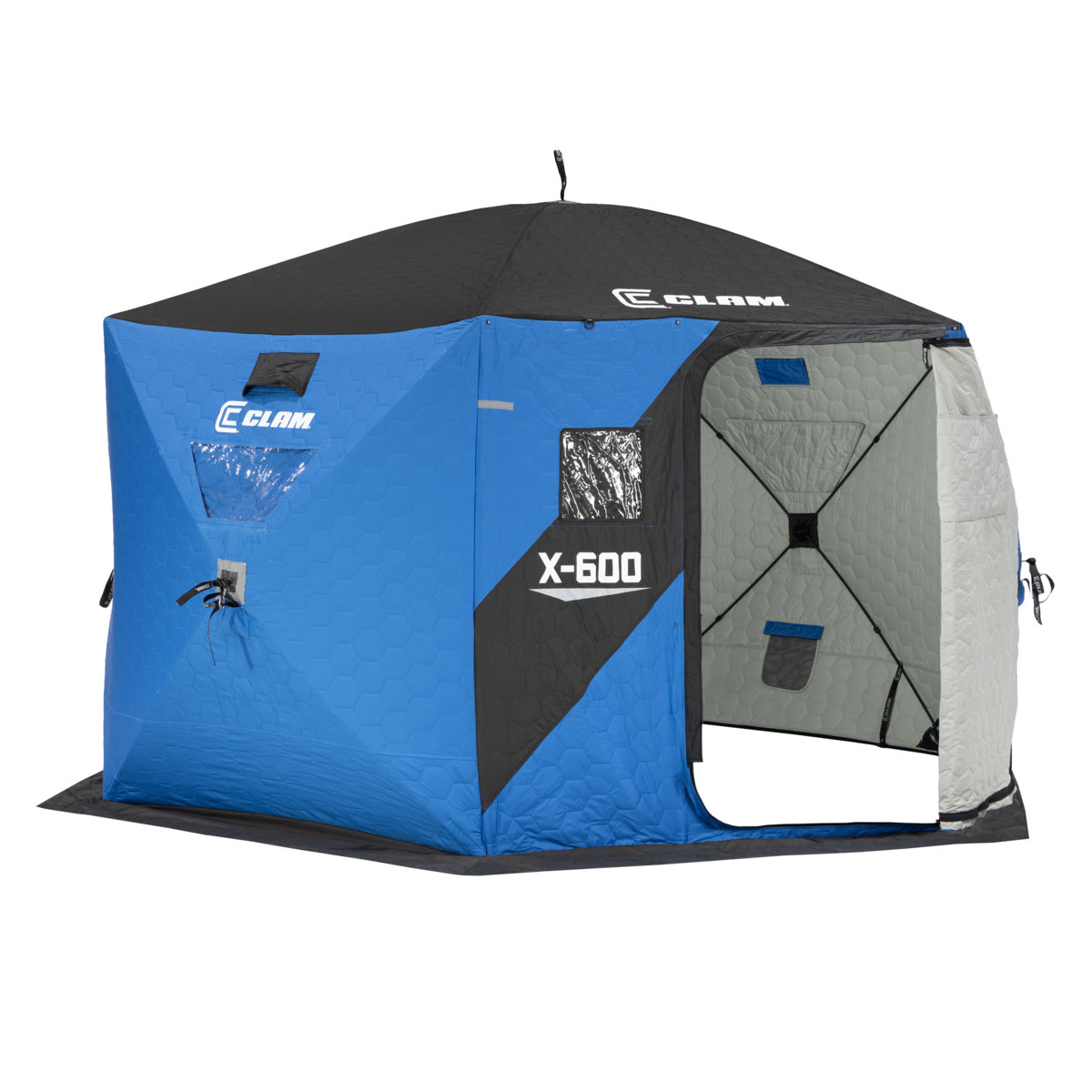 Clam X-600 Hub Shelter 5 Angler Capacity