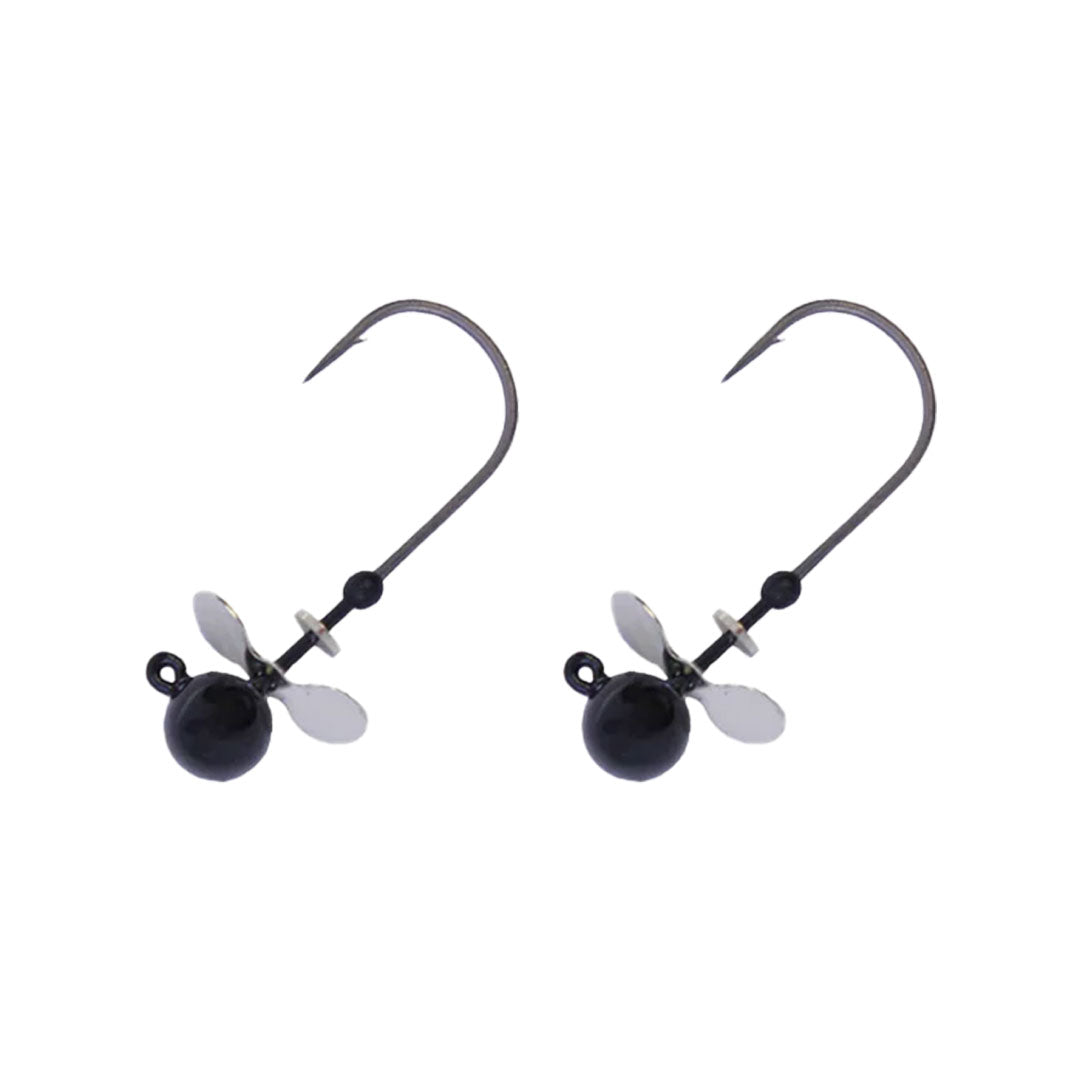 X Zone Tungsten Propeller Ball Head Jig (2 Pack)