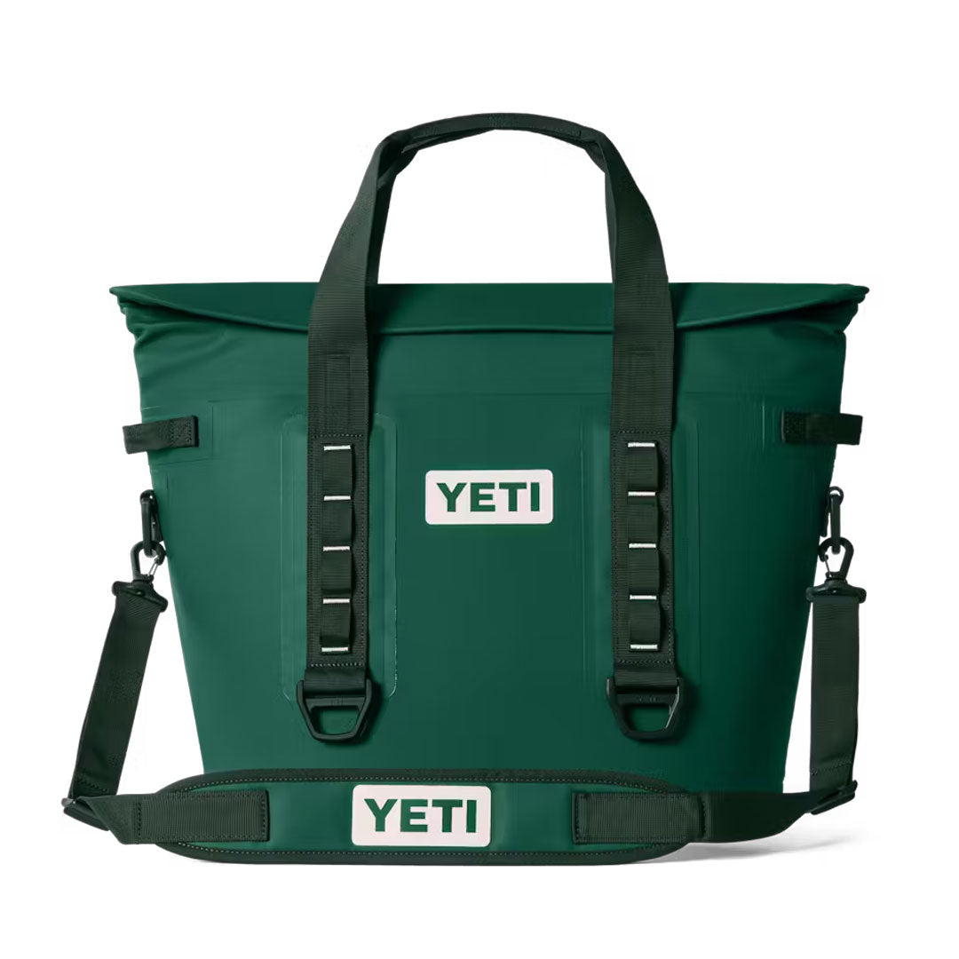 YETI Hopper M30 Tote Soft Cooler Black Forest Green