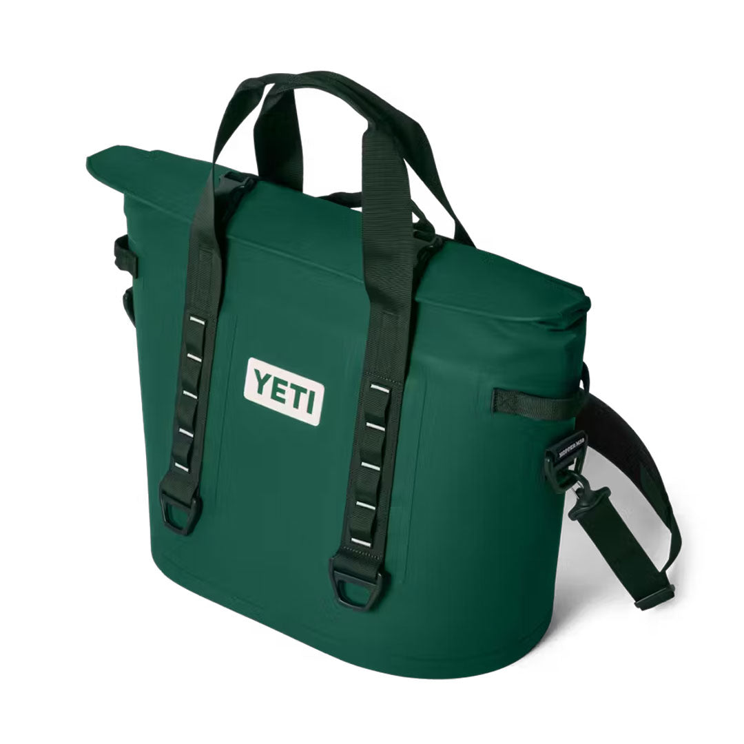 YETI Hopper M30 Tote Soft Cooler Black Forest Green
