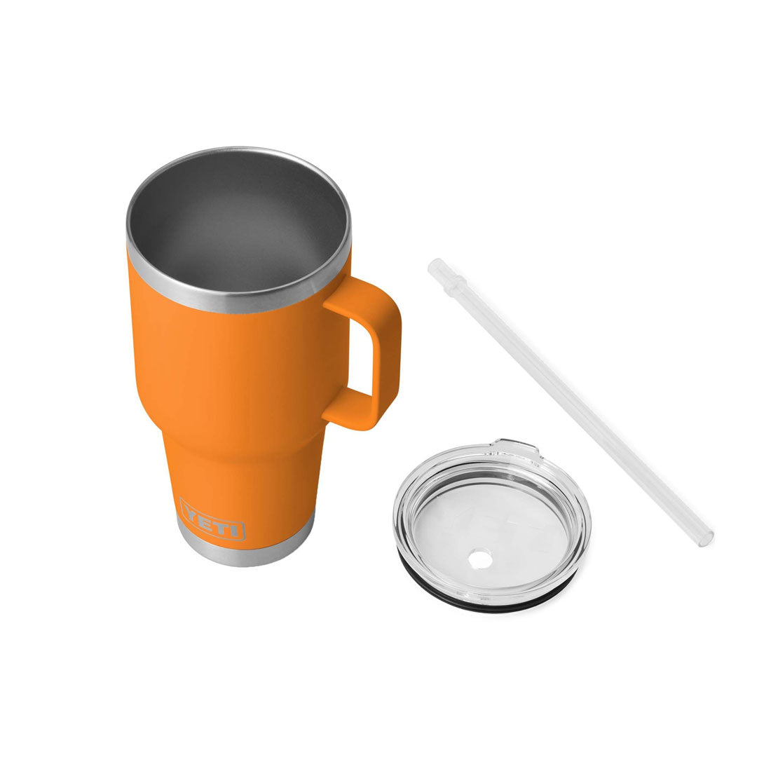 YETI Rambler 1 L Straw Mug with Straw Lid King Crab Orange