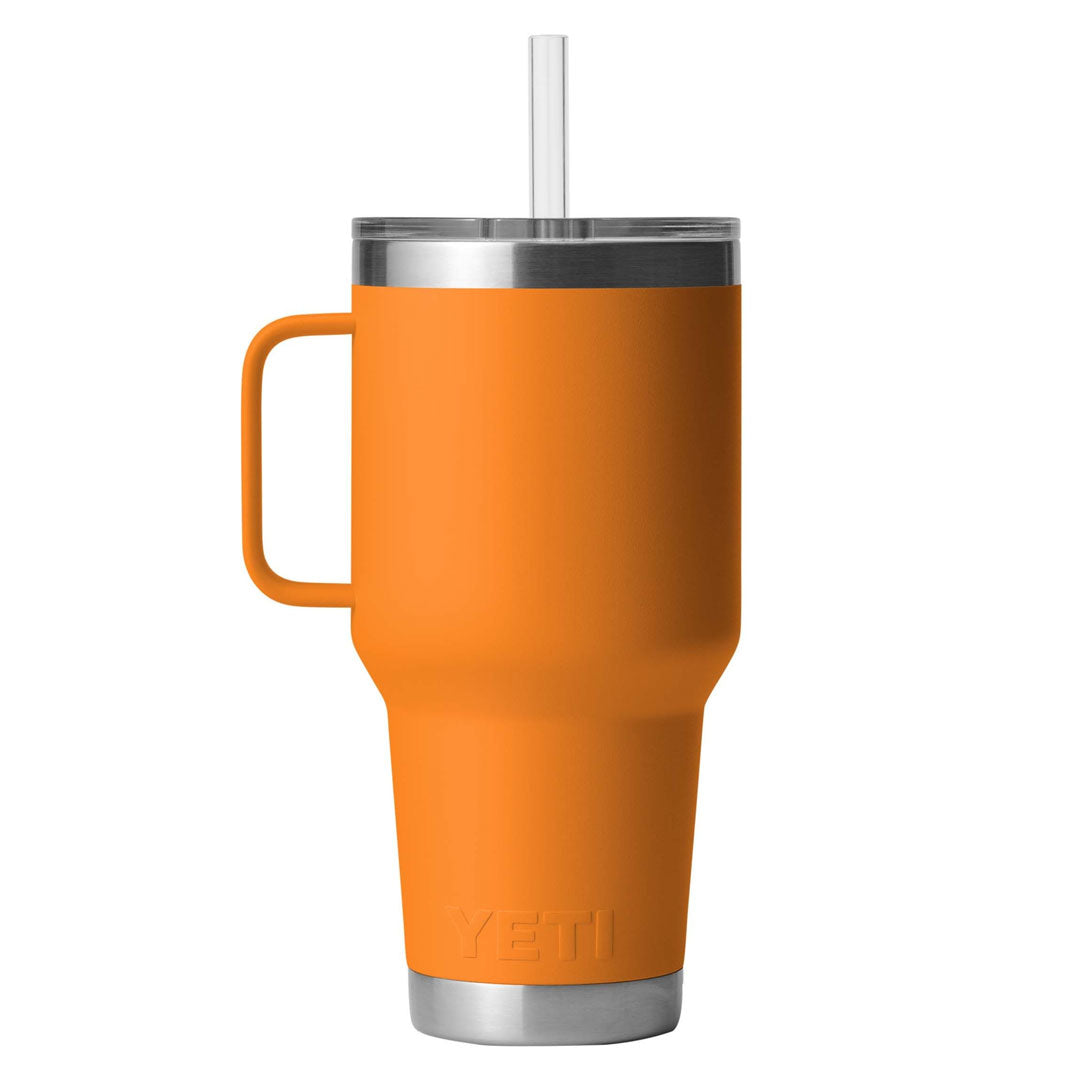 YETI Rambler 1 L Straw Mug with Straw Lid King Crab Orange
