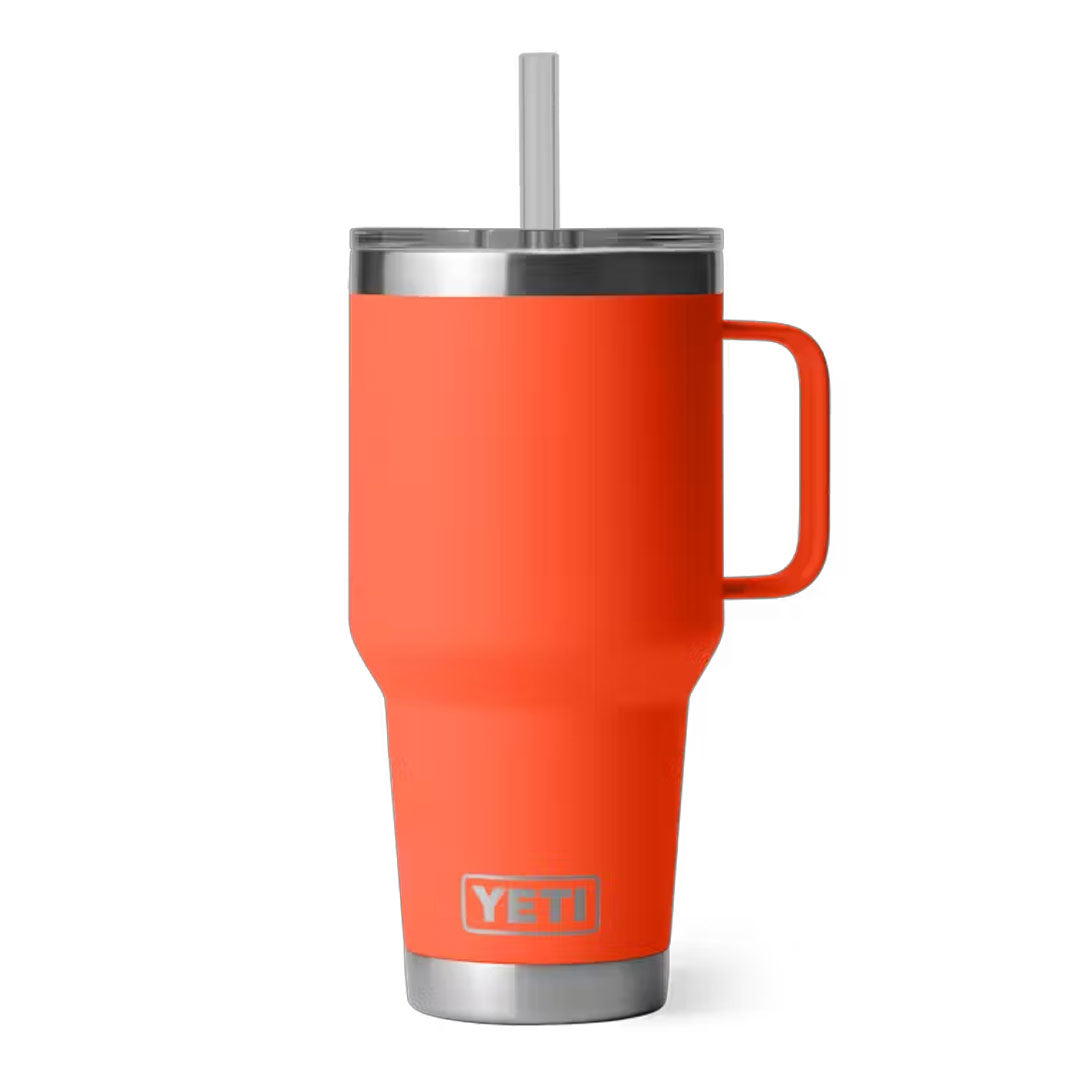 YETI Rambler 1 L Straw Mug with Straw Lid Papaya