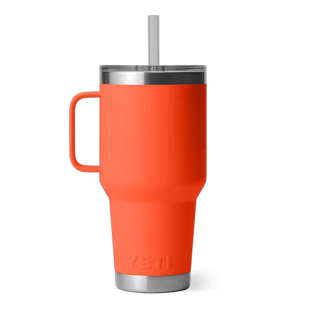 YETI Rambler 1 L Straw Mug with Straw Lid Papaya