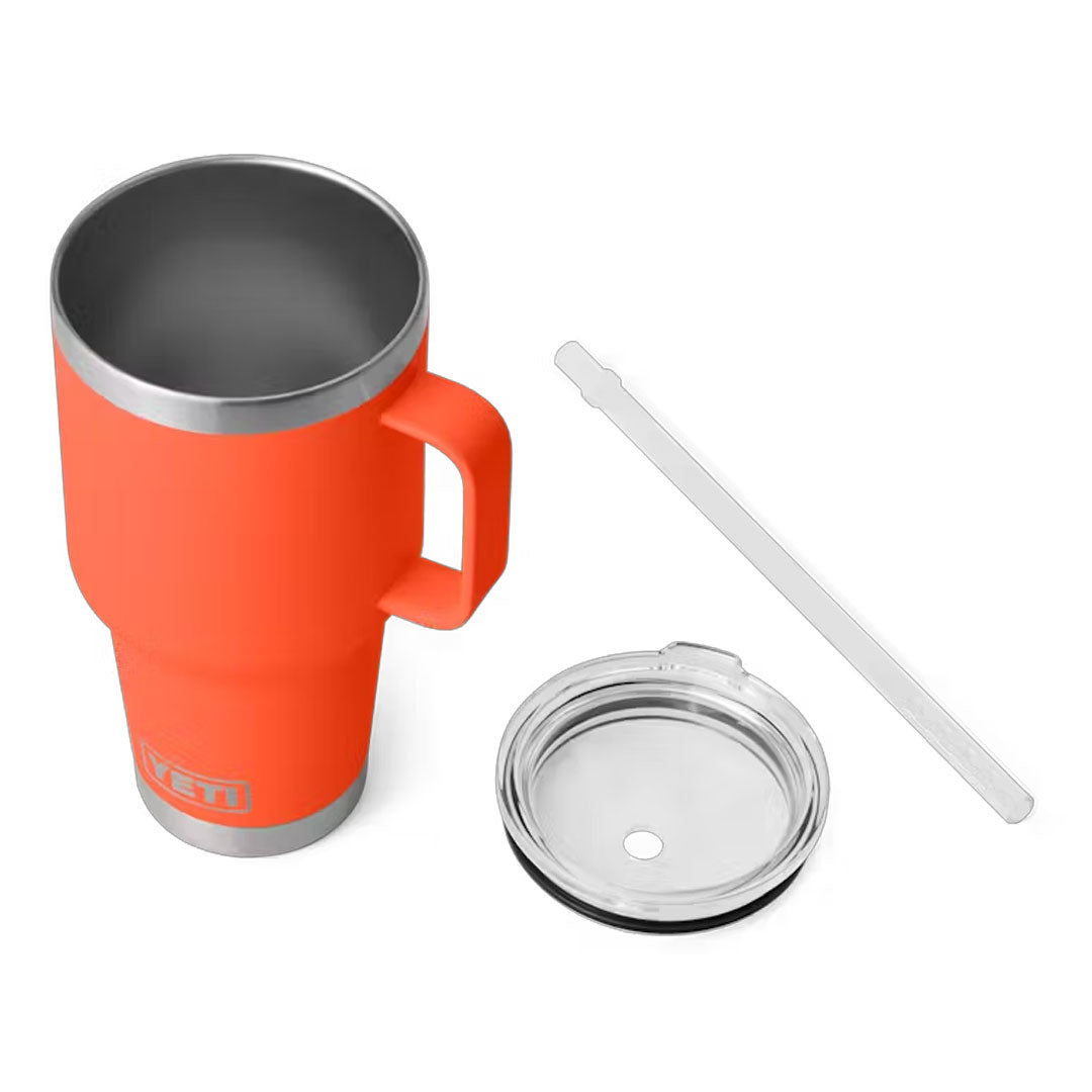 YETI Rambler 1 L Straw Mug with Straw Lid Papaya