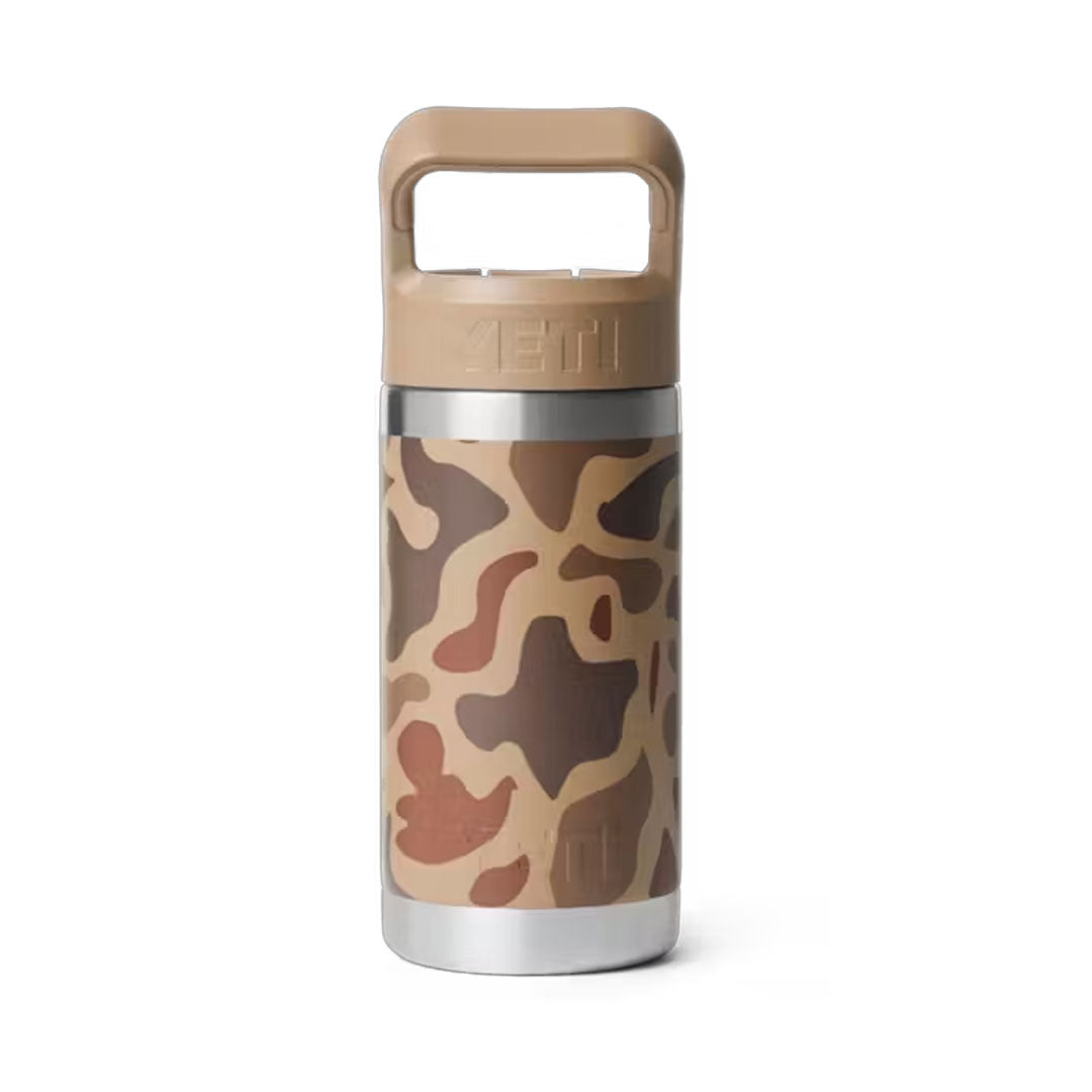 YETI Rambler Jr 355 ml Kids Water Bottle with Straw Cap Wetlands Camo