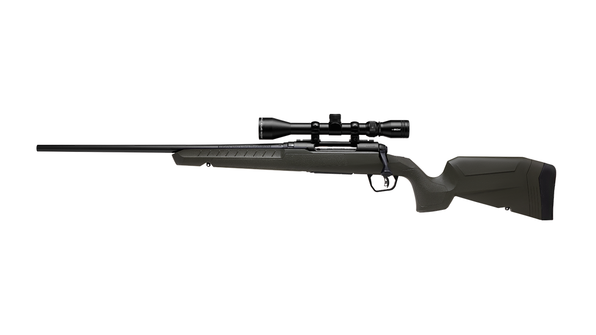 Savage Arms Axis 2 XP Left Hand .270 Win 22" Bbl Green Synthetic W/ Bus 3-9X40 Bolt Ac