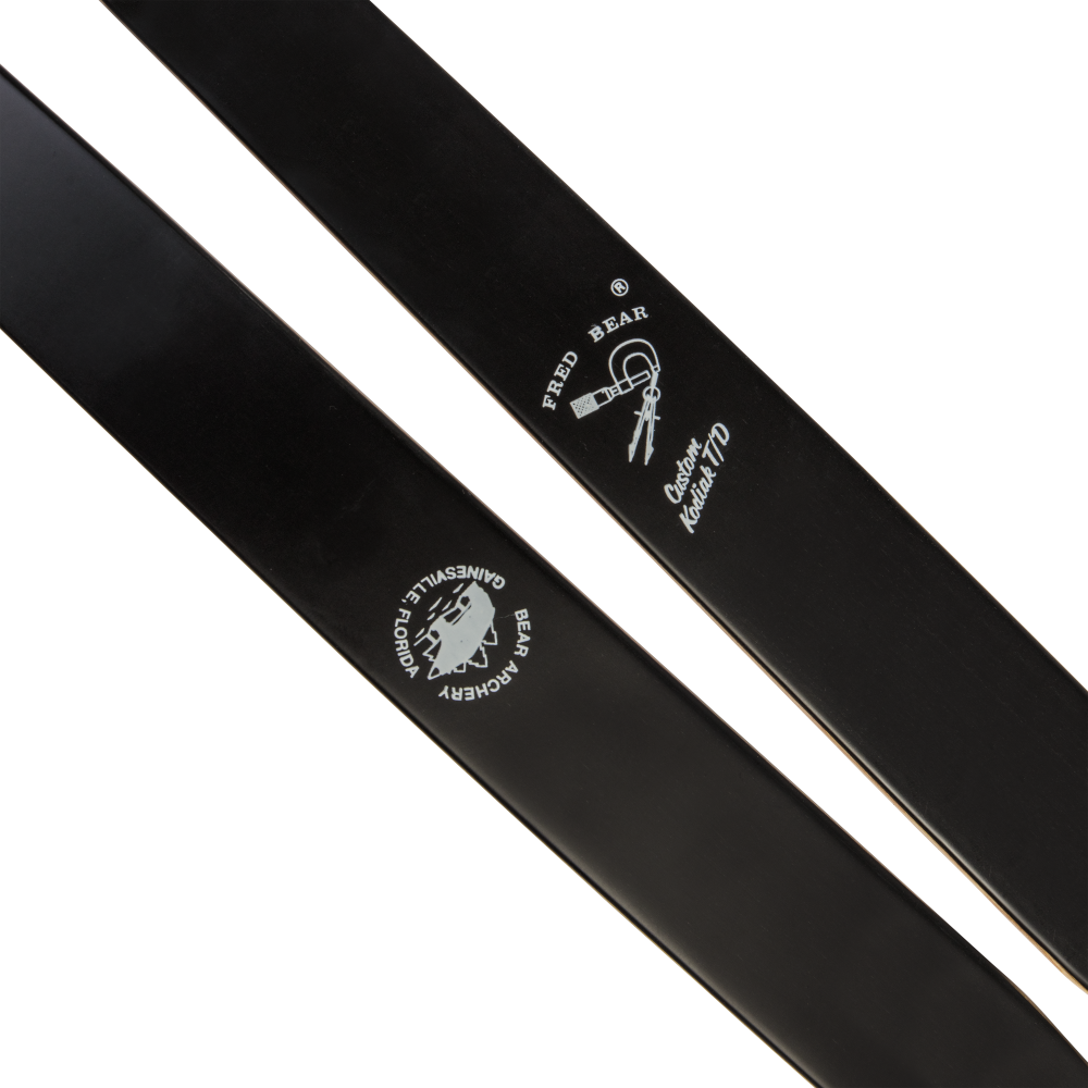 Bear Archery Take Down Limbs - Black Gloss / 65 / #3