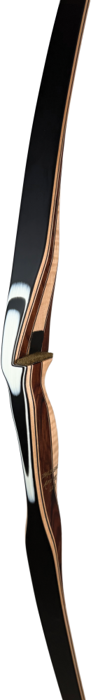 Bear Archery Main Stream Longbow - Glossy Bolivian Rosewood/HR Maple / Left Hand / 35