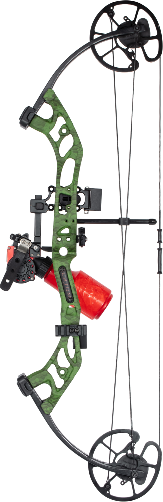 Cajun Bowfishing Sucker Punch Pro RTF Bowfishing Bow - Slime Green / Right Hand / 20-50