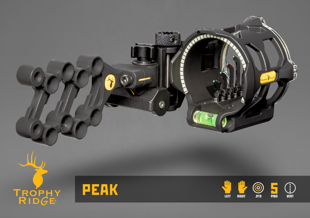 Trophy Ridge Peak Bow Sight - Left Hand / .019 / 5