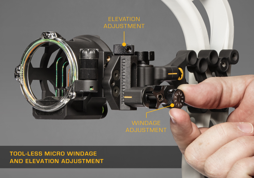 Trophy Ridge Peak Bow Sight - Left Hand / .019 / 5