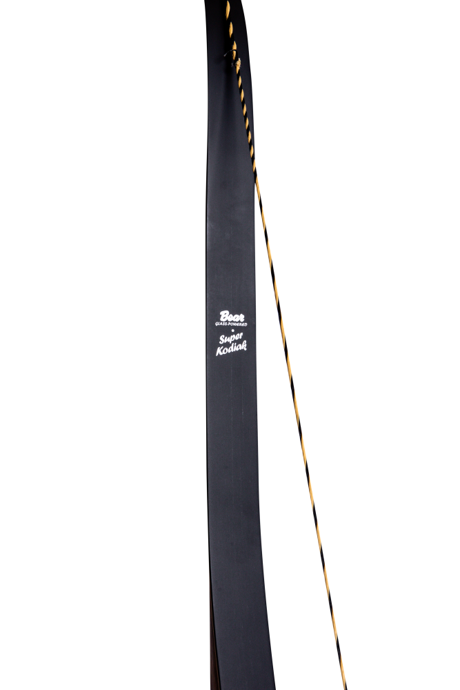Bear Archery 64" Super Kodiak Recurve Bow - Shedua With Black Stripe / Right Hand / 65 lbs.