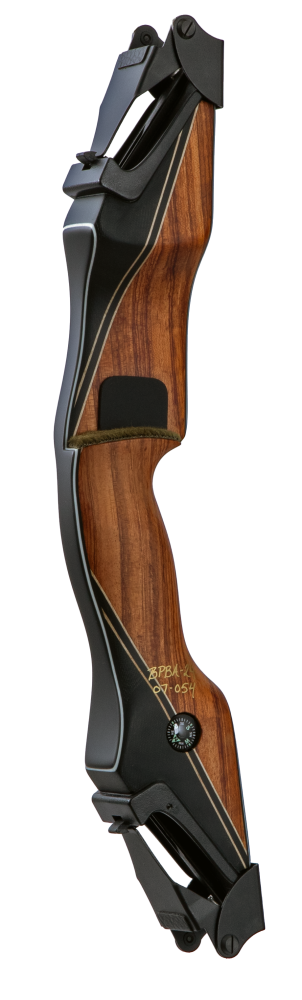 Bear Archery Fred Bear Take Down - Hammer Grip Edition - Bubinga Phenolic With Black Glass / Right Hand / A Handle