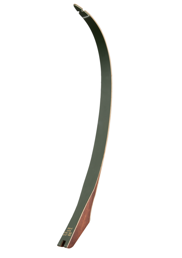 Bear Archery Take Down Limbs Green Glass - Bubinga with Green Glass / 55 lbs. / #3