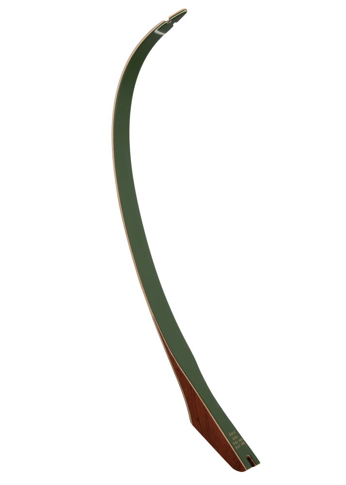 Bear Archery Take Down Limbs Green Glass - Bubinga with Green Glass / 60 lbs. / #3