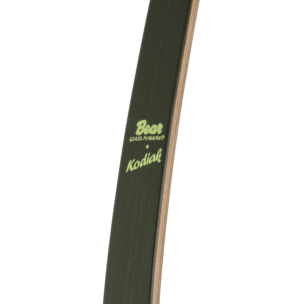 Bear Archery Kodiak Recurve Bow - Shedua/Purple Heart/Green Glass / Right Hand / 35 lbs.