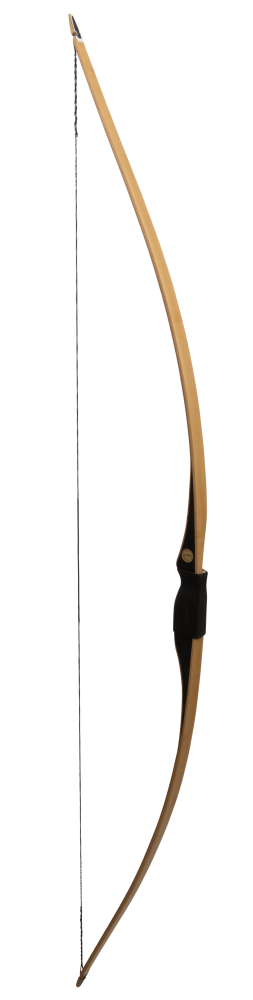 Bear Archery Montana Clear Glass Longbow - Flame Bamboo And Clear Glass / Right Hand / 30 lbs.
