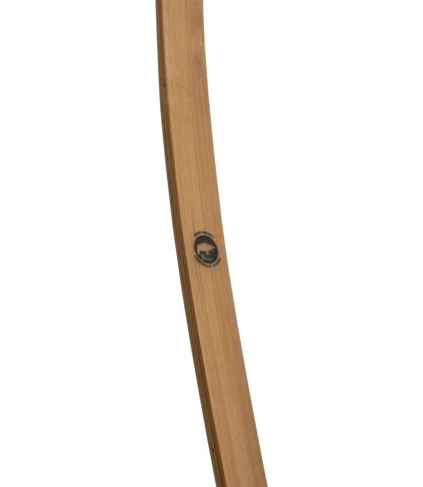 Bear Archery Montana Clear Glass Longbow - Flame Bamboo And Clear Glass / Right Hand / 50 lbs.