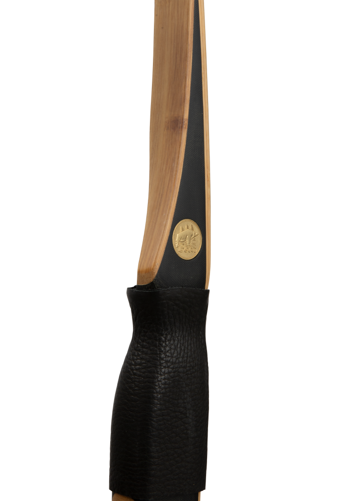 Bear Archery Montana Clear Glass Longbow - Flame Bamboo And Clear Glass / Right Hand / 30 lbs.