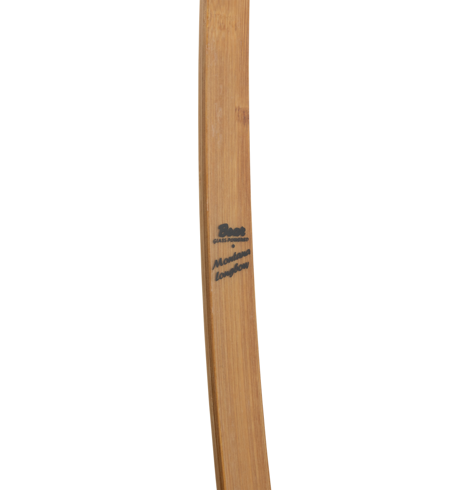 Bear Archery Montana Clear Glass Longbow - Flame Bamboo And Clear Glass / Right Hand / 30 lbs.
